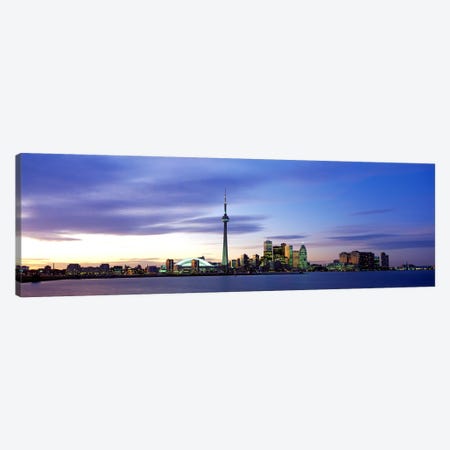 Skyline At Dusk, Toronto, Ontario, Canada Canvas Print #PIM65} by Panoramic Images Canvas Art Print