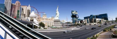 Buildings in a city, New York New York Hotel, MGM Casino, The Strip, Las Vegas, Clark County, Nevada, USA by Panoramic Images canvas print