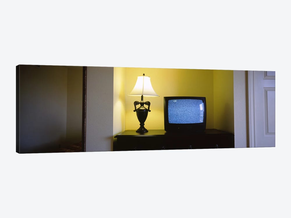 Television and lamp in a hotel room, Las Vegas, Clark County, Nevada, USA #2 by Panoramic Images 1-piece Canvas Print