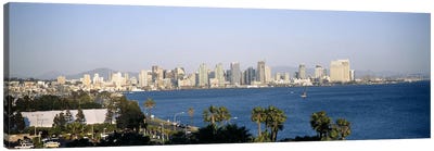 City at the waterfront, San Diego, San Diego Bay, San Diego County, California, USA Canvas Art Print - San Diego Art