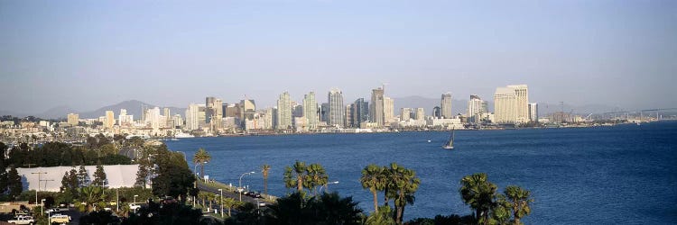 City at the waterfront, San Diego, San Diego Bay, San Diego County, California, USA