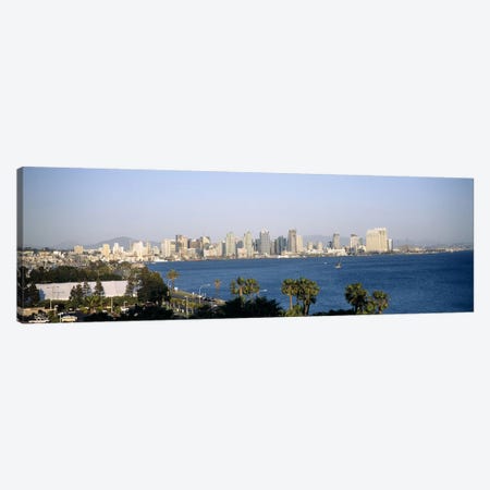 City at the waterfront, San Diego, San Diego Bay, San Diego County, California, USA Canvas Print #PIM6633} by Panoramic Images Canvas Art Print