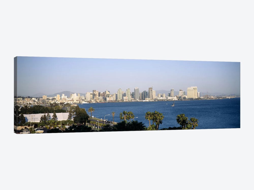 City at the waterfront, San Diego, San Diego Bay, San Diego County, California, USA by Panoramic Images 1-piece Canvas Art