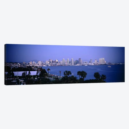 City at the waterfront, San Diego, San Diego Bay, San Diego County, California, USA #2 Canvas Print #PIM6634} by Panoramic Images Canvas Artwork
