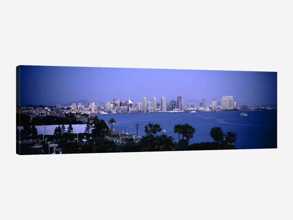 City at the waterfront, San Diego, San Diego Bay, San Diego County, California, USA #2 by Panoramic Images 1-piece Canvas Print