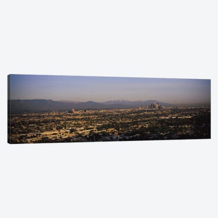Buildings in a city, Hollywood, San Gabriel Mountains, City Of Los Angeles, Los Angeles County, California, USA #2 Canvas Print #PIM6638} by Panoramic Images Canvas Art Print