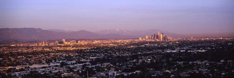 Buildings in a city, Hollywood, San Gabriel Mountains, City Of Los Angeles, Los Angeles County, California, USA #3 by Panoramic Images wall art