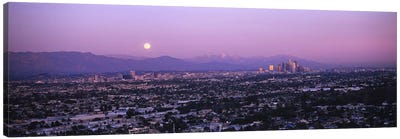 Buildings in a city, Hollywood, San Gabriel Mountains, City Of Los Angeles, Los Angeles County, California, USA #4 Canvas Art Print - Hollywood Art