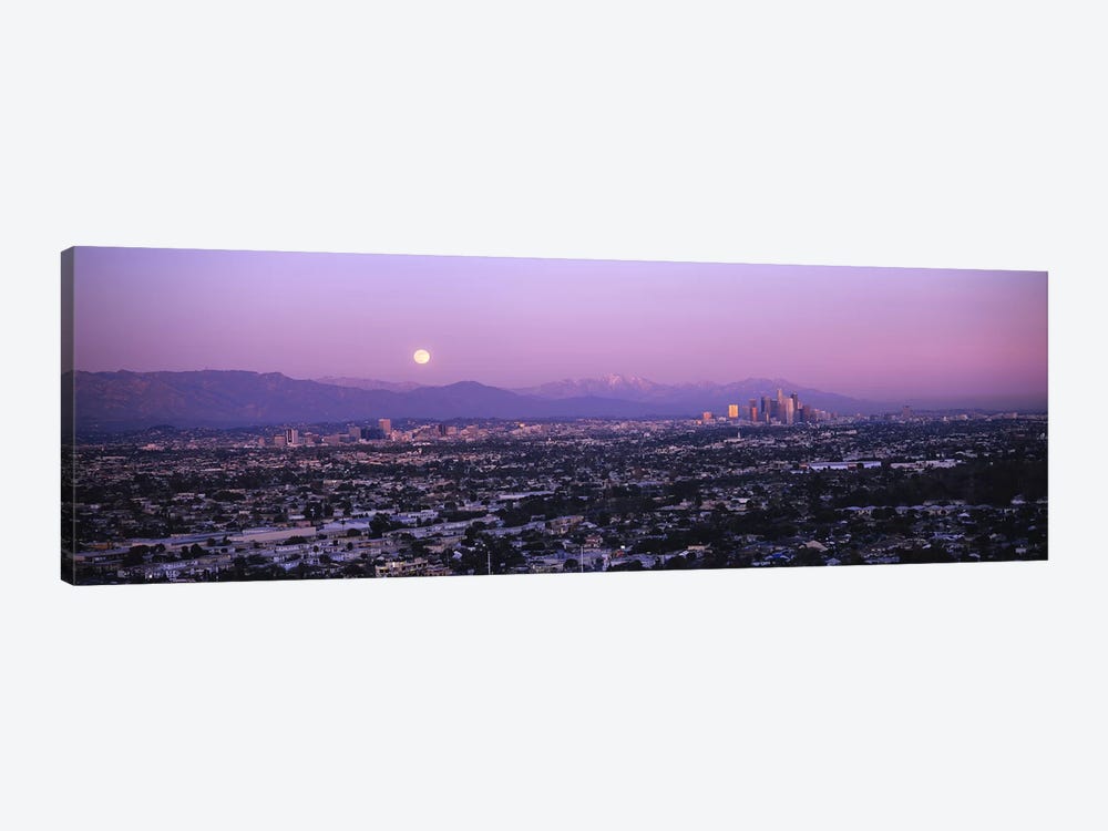 Buildings in a city, Hollywood, San Gabriel Mountains, City Of Los Angeles, Los Angeles County, California, USA #4 by Panoramic Images 1-piece Canvas Art