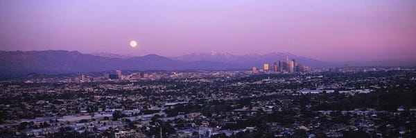 Hollywood: Buildings in a city, Hollywood, San Gabriel Mountains, City Of Los Angeles, Los Angeles County, California, USA #4 by Panoramic Images