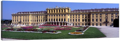 Formal garden in front of a palace, Schonbrunn Palace Garden, Schonbrunn Palace, Vienna, Austria Canvas Art Print - Vienna