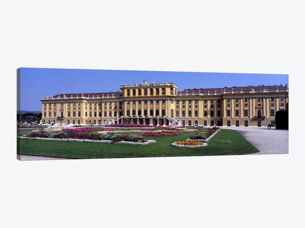 Formal garden in front of a palace, Schonbrunn Palace Garden, Schonbrunn Palace, Vienna, Austria by Panoramic Images 1-piece Art Print