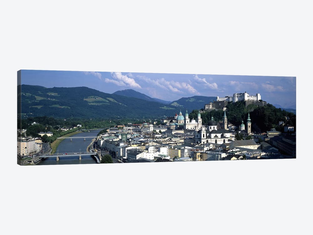 High-Angle View Of Altstadt, Salzburg, Austria by Panoramic Images 1-piece Art Print