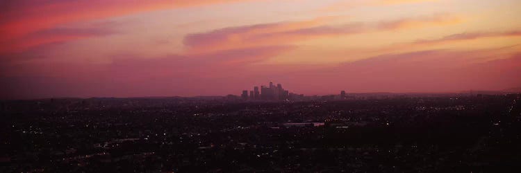 High angle view of a city, Los Angeles, California, USA