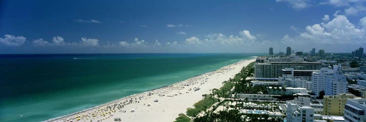 City at the beachfront, South Beach, Miami Beach, Florida, USA