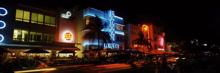 Buildings at the roadside, Ocean Drive, South Beach, Miami Beach, Florida, USA #2 by Panoramic Images wall art