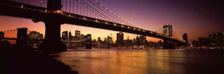 Bridge across the riverManhattan Bridge, Lower Manhattan, New York City, New York State, USA