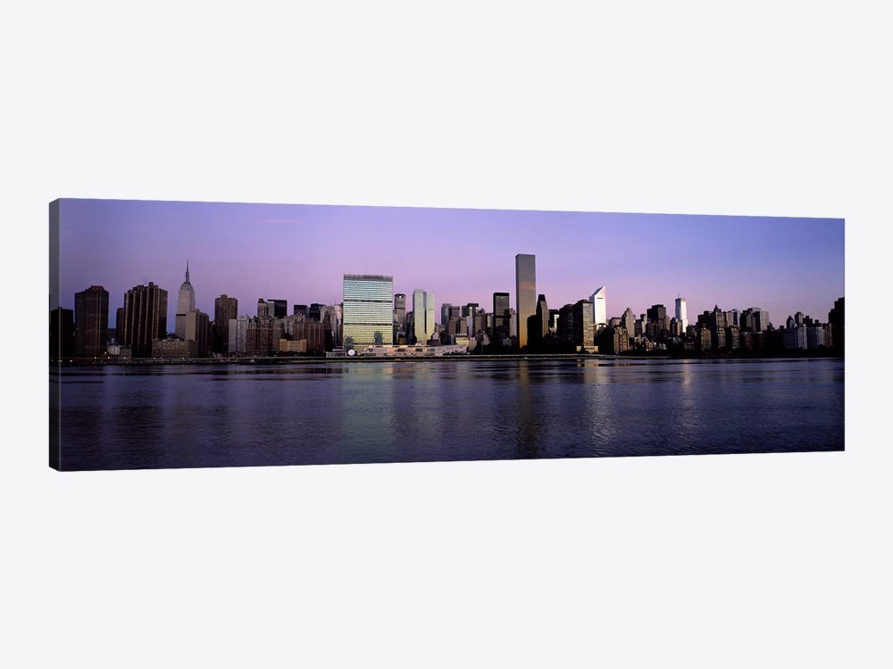 Midtown East Skyline At Dusk, Midtown, Manhattan, New York City, New York, USA by Panoramic Images 1-piece Canvas Art