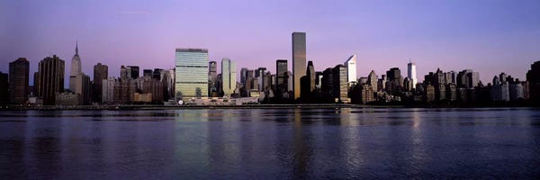 New York City Skylines: Midtown East Skyline At Dusk, Midtown, Manhattan, New York City, New York, USA by Panoramic Images