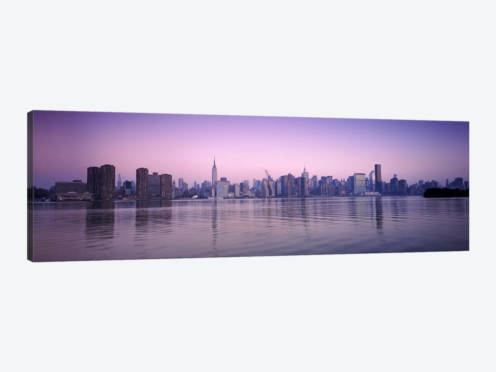 Buildings at the waterfront, viewed from QueensEmpire State Building, Midtown Manhattan, New York City, New York State, USA by Panoramic Images 1-piece Canvas Art Print