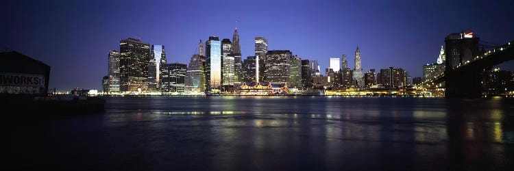 Early Dawn View Of Lower Manhattan And East River, New York City, New York, USA