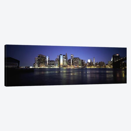 Early Dawn View Of Lower Manhattan And East River, New York City, New York, USA Canvas Print #PIM6690} by Panoramic Images Canvas Print