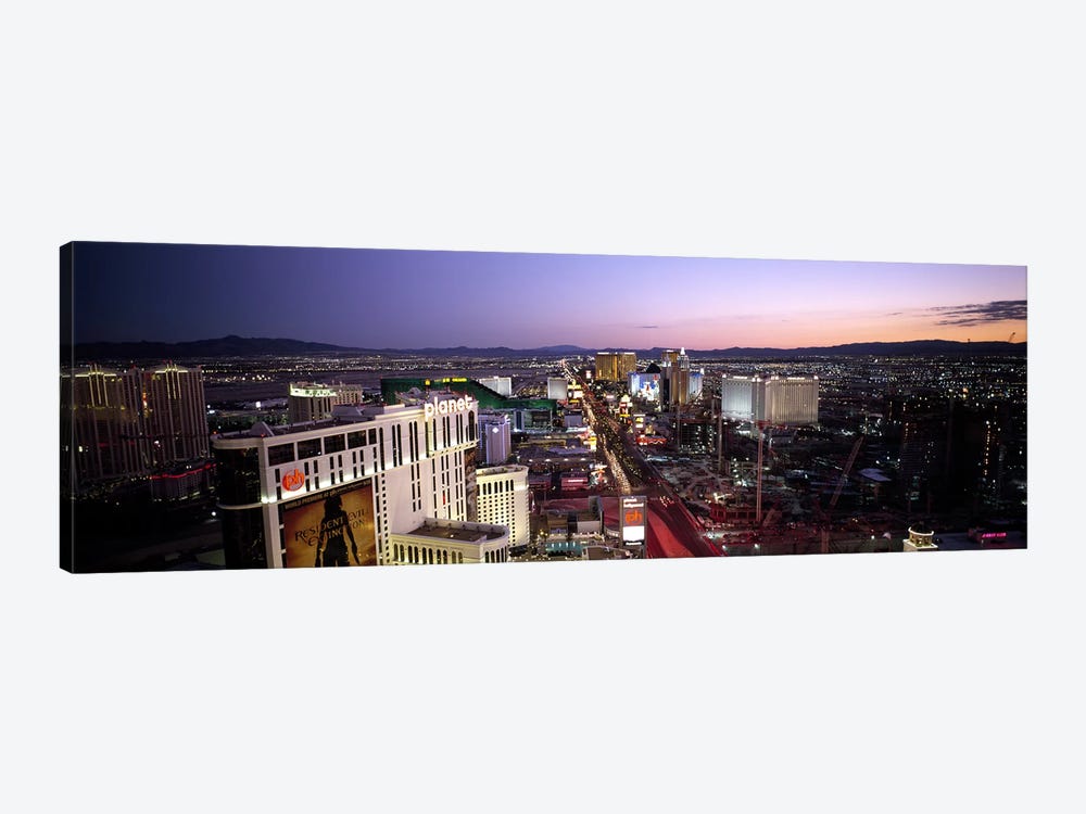 Aerial view of a cityParis Las Vegas, The Las Vegas Strip, Las Vegas, Nevada, USA by Panoramic Images 1-piece Canvas Art