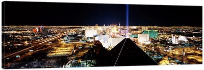 High angle view of a city from Mandalay Bay Resort and Casino, Las Vegas, Clark County, Nevada, USA Canvas Art Print - Nevada Art