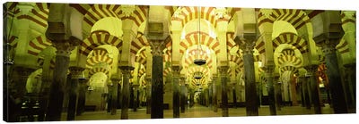 Interiors of a cathedral, La Mezquita Cathedral, Cordoba, Cordoba Province, Spain Canvas Art Print - Christian Art