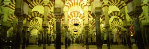 Andalusia: Interiors of a cathedral, La Mezquita Cathedral, Cordoba, Cordoba Province, Spain by Panoramic Images