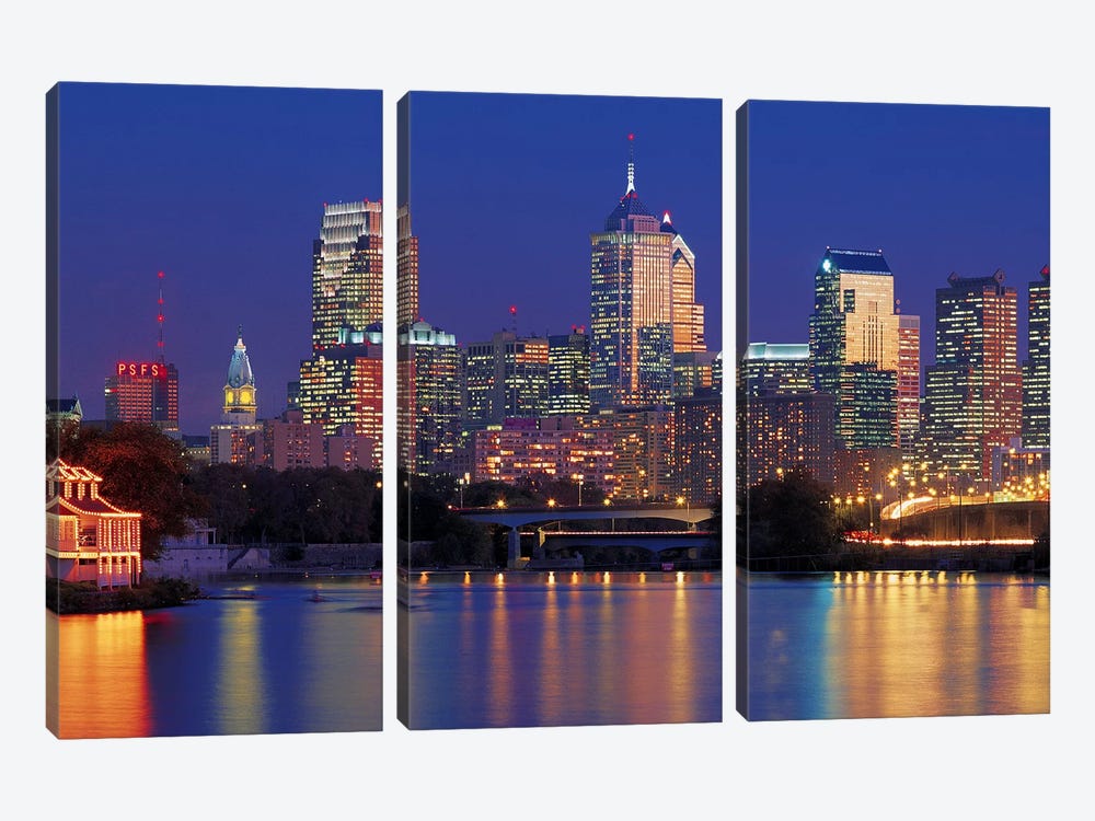 Philadelphia, Pennsylvania by Panoramic Images 3-piece Canvas Art Print