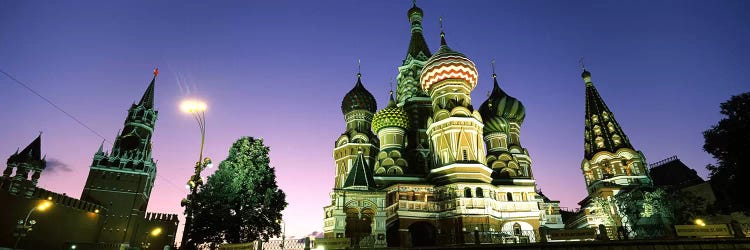 Low angle view of a cathedral, St. Basil's Cathedral, Red Square, Moscow, Russia