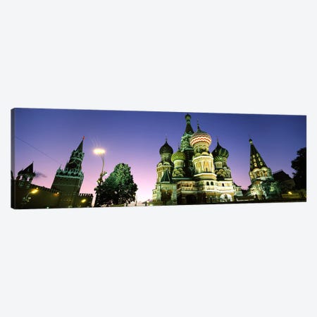 Low angle view of a cathedral, St. Basil's Cathedral, Red Square, Moscow, Russia Canvas Print #PIM6716} by Panoramic Images Canvas Print