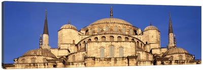 Low angle view of a mosque, Blue Mosque, Istanbul, Turkey Canvas Art Print - Famous Places of Worship