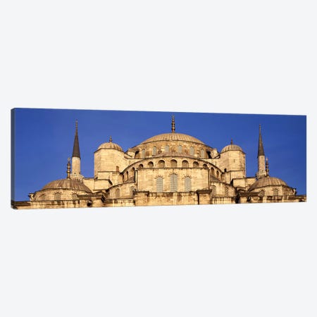 Low angle view of a mosque, Blue Mosque, Istanbul, Turkey Canvas Print #PIM6722} by Panoramic Images Art Print