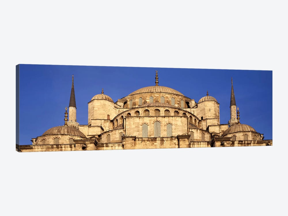 Low angle view of a mosque, Blue Mosque, Istanbul, Turkey by Panoramic Images 1-piece Canvas Print