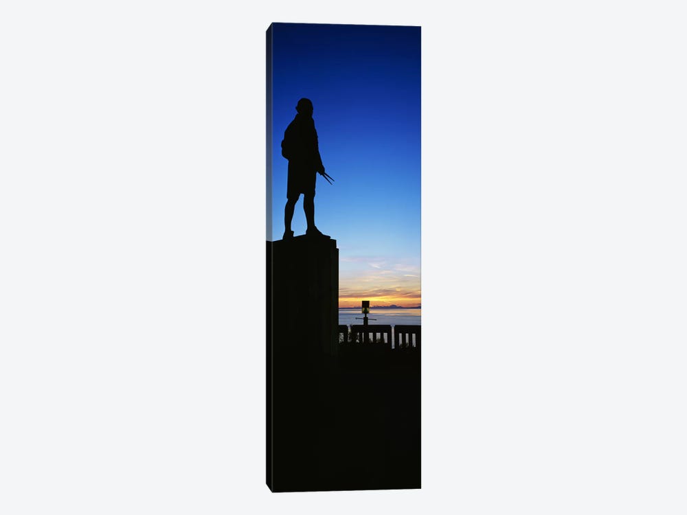 Captain Cook Monument Silhouette, Anchorage, Alaska, USA by Panoramic Images 1-piece Canvas Artwork