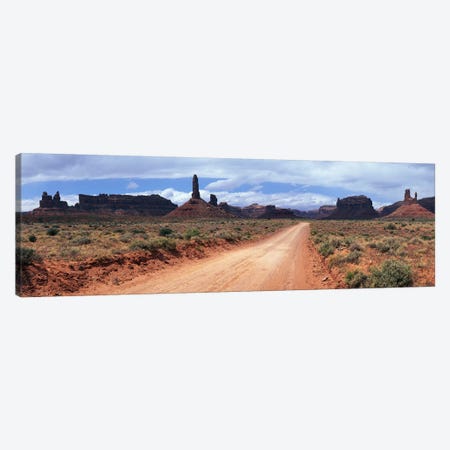 View From Scenic Loop, Valley Of The Gods, Bears Ears National Monument, San Juan County, Utah Canvas Print #PIM6737} by Panoramic Images Canvas Art Print