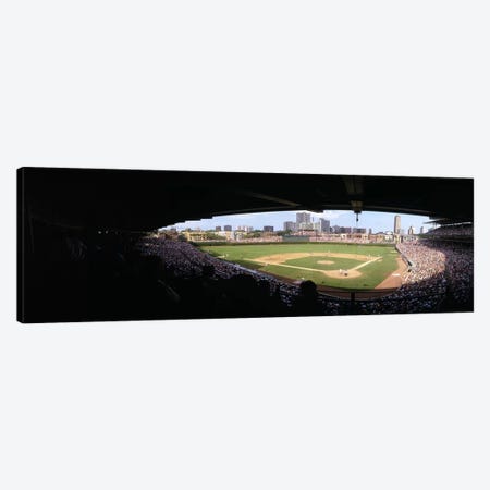 High angle view of a baseball stadium, Wrigley Field, Chicago, Illinois, USA Canvas Print #PIM6739} by Panoramic Images Canvas Art