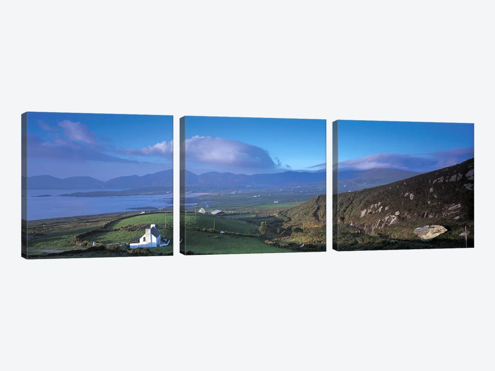 Distant View Of Allihies, County Cork, Munster Province, Republic Of Ireland by Panoramic Images 3-piece Canvas Artwork