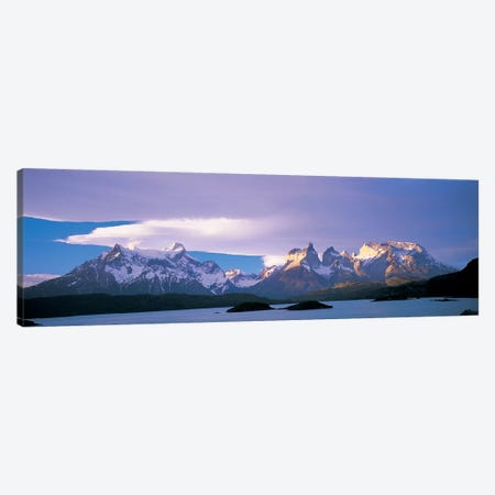 Clouds Over Cordillera del Paine, Torres del Paine National Park, Patagonia, Chile Canvas Print #PIM6768} by Panoramic Images Art Print