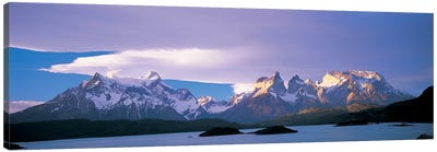 Clouds Over Cordillera del Paine, Torres del Paine National Park, Patagonia, Chile Canvas Art Print - Chile Art