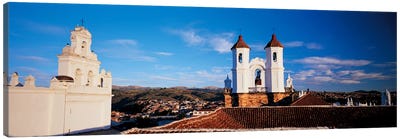 High angle view of a city, San Felipe Neri convent, Church Of La Merced, Sucre, Bolivia Canvas Art Print