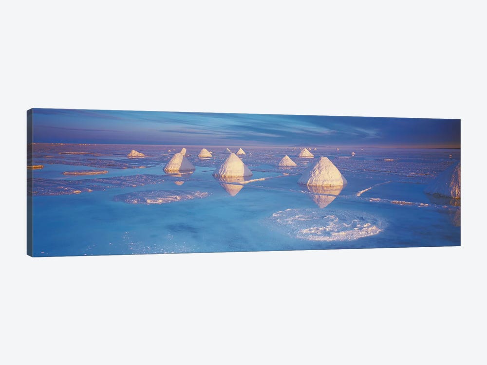 Salt pyramids on salt flat, Salar De Uyuni, Potosi, Bolivia by Panoramic Images 1-piece Art Print