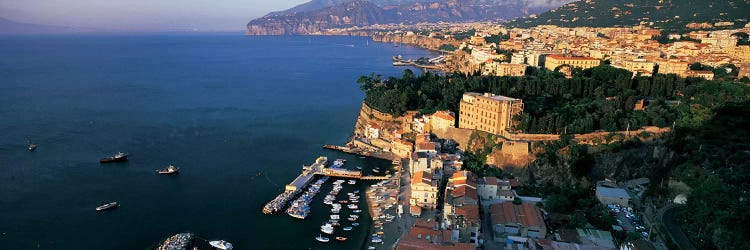 High-Angel View Of Sorrento & Bay Of Naples, Campania, Italy