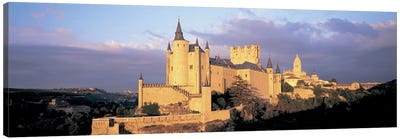 Clouds over a castle, Alcazar Castle, Old Castile, Segovia, Madrid Province, Spain Canvas Art Print - Castle & Palace Art