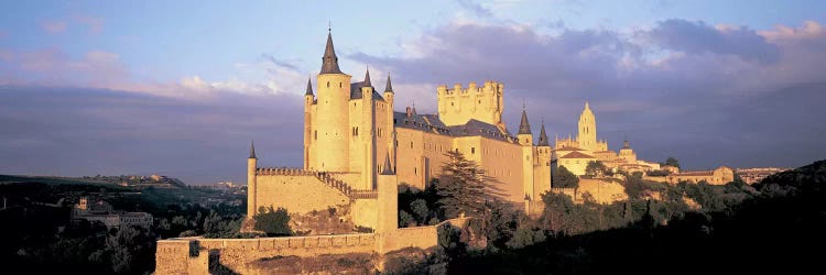 Clouds over a castle, Alcazar Castle, Old Castile, Segovia, Madrid Province, Spain