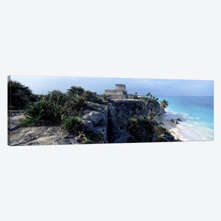 El Castillo, Tulum, Yucatan Peninsula, Quintana Roo, Mexico Canvas Print #PIM6791} by Panoramic Images Canvas Wall Art