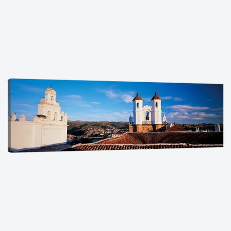 High angle view of a city, San Felipe Neri convent, Church Of La Merced, Sucre, Bolivia #2 Canvas Print #PIM6796} by Panoramic Images Canvas Art Print