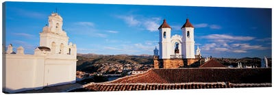 High angle view of a city, San Felipe Neri convent, Church Of La Merced, Sucre, Bolivia #2 Canvas Art Print